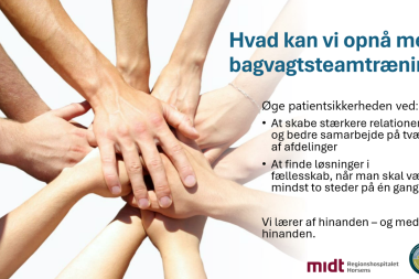 Bagvagtsteamtræning - en metode til onboarding af vores læger, som har...