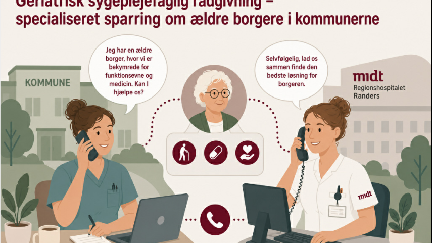 Geriatrisk sygeplejefaglig rådgivning – specialiseret sparring om ældre borgere ikommunerne